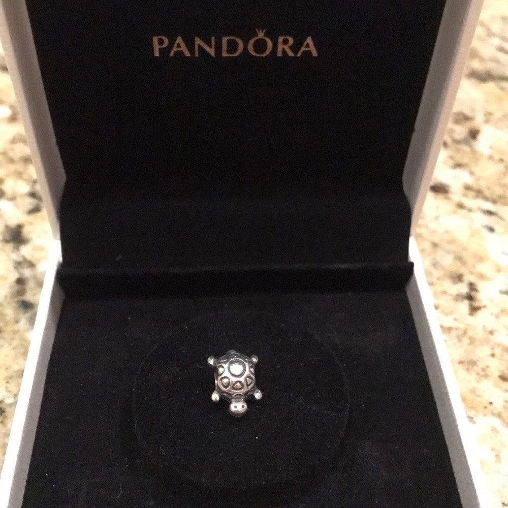 PANDORA Charm - silver turtle